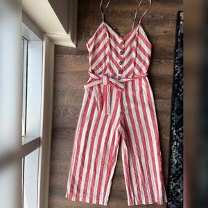 Striped jumpsuit